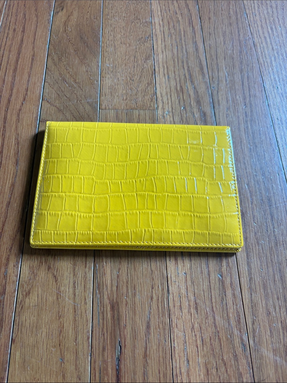 LODIS Yellow Croc-Embossed Wallet